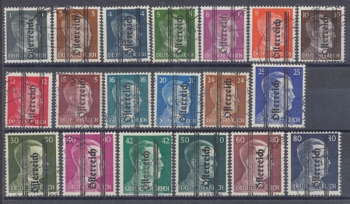 Österreich, Michel Nr. 674-692, Gefälligkeitsstempel