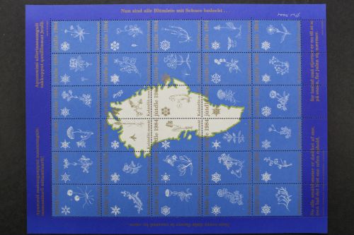 Grönland, Weihnachts-Grussmarken 1984, ZD-Bogen, postfrisch