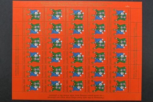 Grönland, Weihnachts-Grussmarken 1985, ZD-Bogen, postfrisch