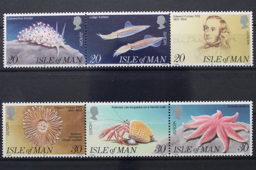 Insel Man, MiNr. 587-592, zwei Dreierstreifen, postfrisch