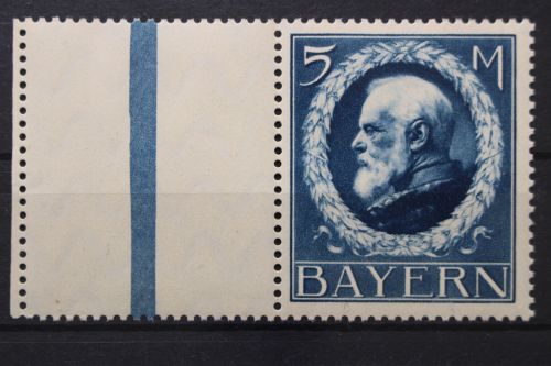 Bayern, MiNr. 107 I a, linker Rand, postfrisch