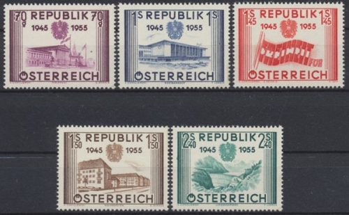 Österreich, MiNr. 1012-1016, postfrisch