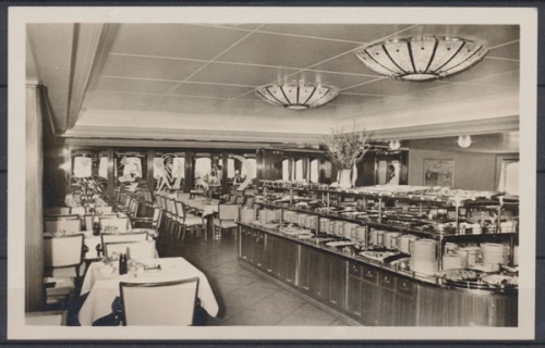Fährschiff "DEUTSCHLAND", kaltes Buffet