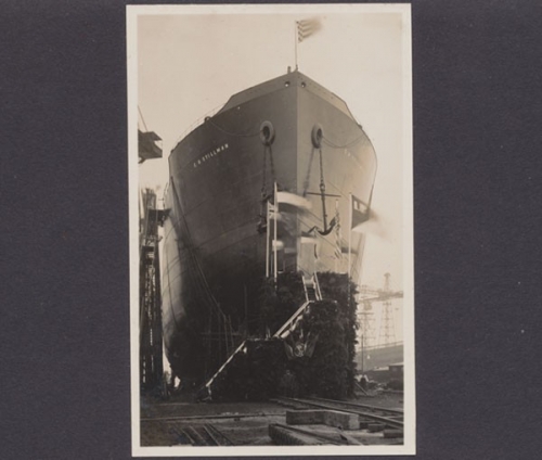 C. O. Stillmann, Tanker, Stapellauf, Bug