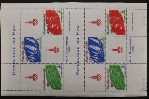 Mali, MiNr. 755-757, Kleinbogen, postfrisch