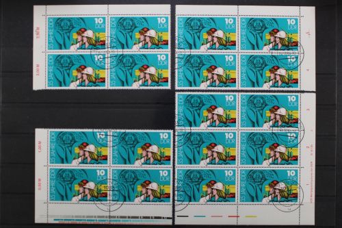 DDR, MiNr. 2898, 4er bzw. 6er Block, alle 4 Ecken, VD 2, EST