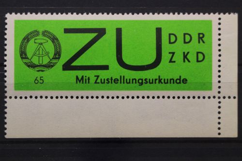 DDR Dienst E, MiNr. 2 x, Ecke rechts unten, postfrisch
