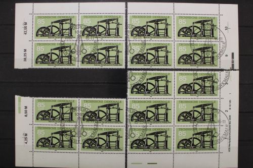 DDR, MiNr. 2958, 4er + 6er Block, alle 4 Ecken, DV 1, ESST