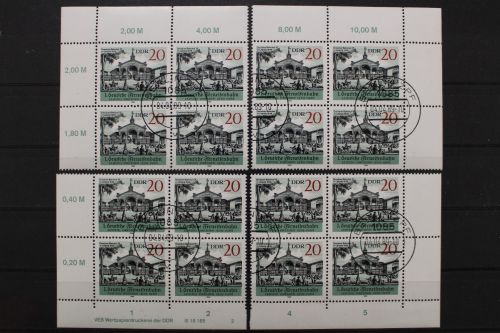 DDR, MiNr. 3239, Viererblock. alle 4 Ecken, DV 2, EST