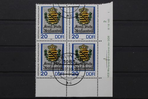 DDR, MiNr. 3303, Viererblock, Ecke rechts unten, DV 1, EST