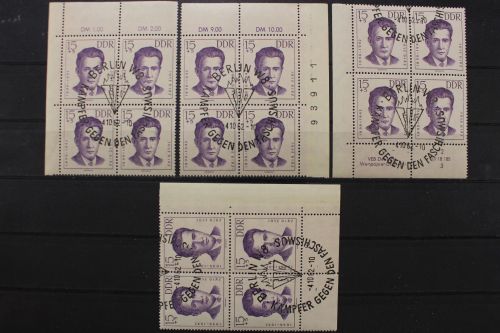 DDR, MiNr. 920, Viererblock, alle 4 Ecken, DV 3, ESST