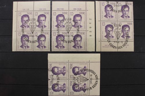 DDR, MiNr. 920, Viererblock, alle 4 Ecken, DV 2, ESST