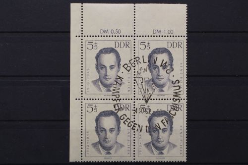 DDR, MiNr. 918, Viererblock, Ecke links oben, ESST
