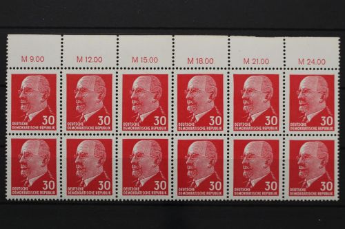 DDR, MiNr. 935, 12er Block, Oberrand 3 = M, postfrisch
