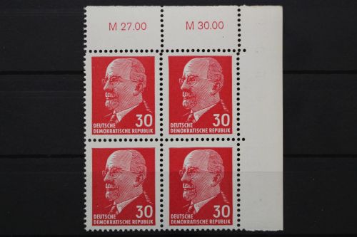 DDR, MiNr. 935, Viererblock, Ecke rechts oben, postfrisch