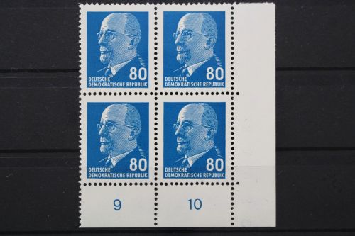 DDR, MiNr. 1331, Viererblock, Ecke rechts unten, postfrisch