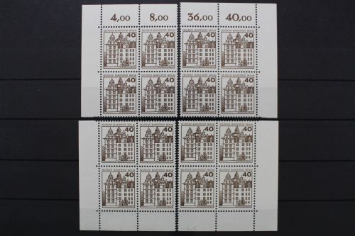Berlin, MiNr. 614, Viererblöcke, alle 4 Ecken, postfrisch