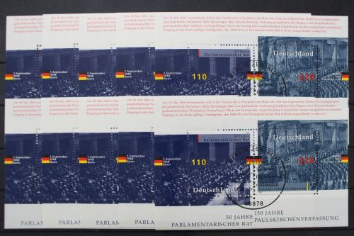 Deutschland (BRD), MiNr. Block 43, 10 Blöcke, ESST Berlin, gestempelt