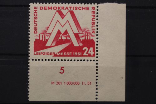 DDR, MiNr. 282, Ecke rechts unten mit DV, re. ndgz, postfrisch