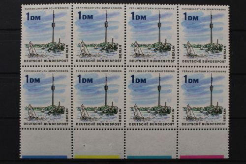 Berlin, MiNr. 264, 8er Block, Unterrand m. Farbleist, postfrisch
