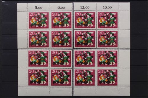 Berlin, MiNr. 239, Viererblock, alle 4 Ecken, FN 1, postfrisch