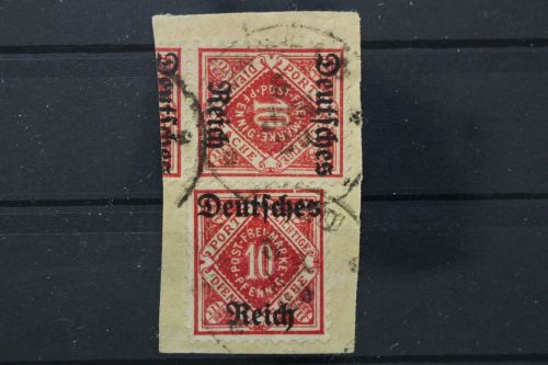 Deutsches Reich Dienst, MiNr. 53 PLF II, Briefstück