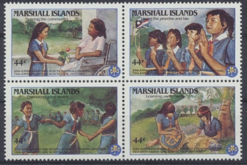 Marshall-Inseln, MiNr. 101-104 Viererblock, postfrisch