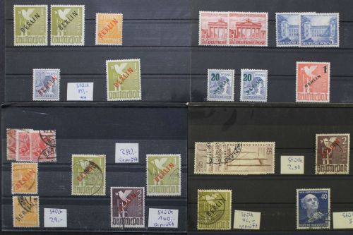 Berlin, Bestand mit vielen Spitzenwerten auf Einsteckkarten