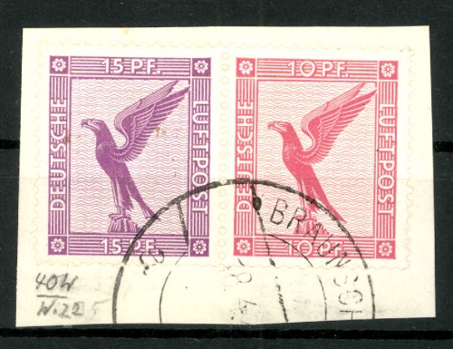 Deutsches Reich, MiNr. W 22, Briefstück