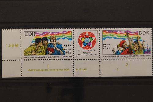 DDR, MiNr. 2959-2960, Ecke links unten, DV 4, postfrisch