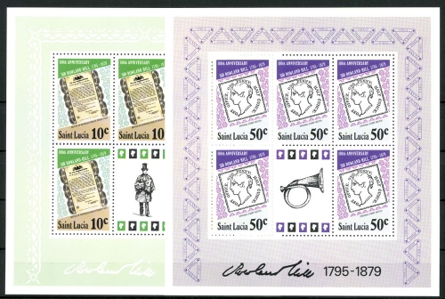 St. Lucia, MiNr. 467-470 Kleinbögen, postfrisch