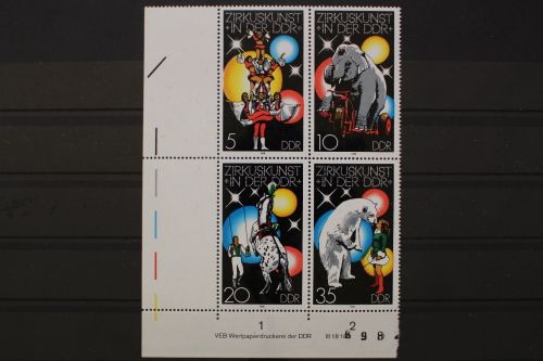DDR, MiNr. 2364-2367, 4er Block Ecke links unten DV 2, postfrisch
