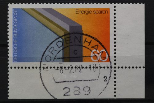 Deutschland (BRD), MiNr. 1119, Ecke rechts unten, FN 2, gestempelt