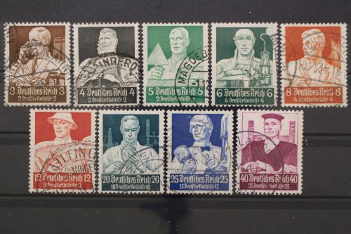 Deutsches Reich, MiNr. 556-564, gestempelt