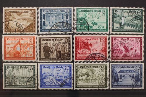 Deutsches Reich, MiNr. 702-713, gestempelt