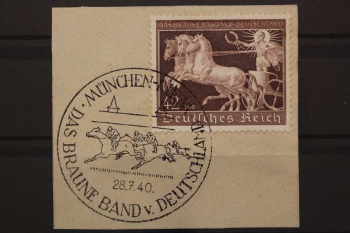 Deutsches Reich, MiNr. 747, SST München, Briefstück