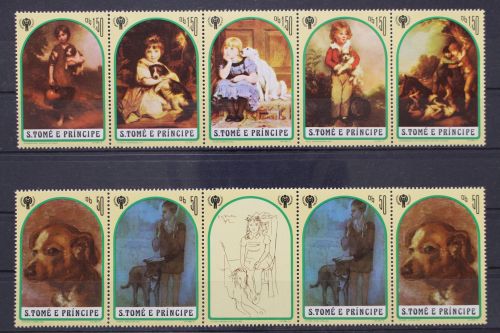 Sao Tome u. Principe, MiNr. 722-728, Streifen, postfrisch