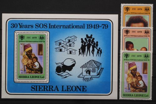 Sierra Leone, MiNr. 578-580, Block 1, postfrisch