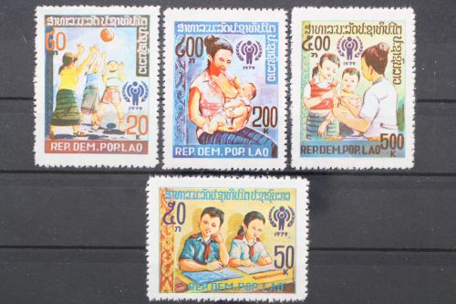 Laos, MiNr. 478-481, ohne Gummierung