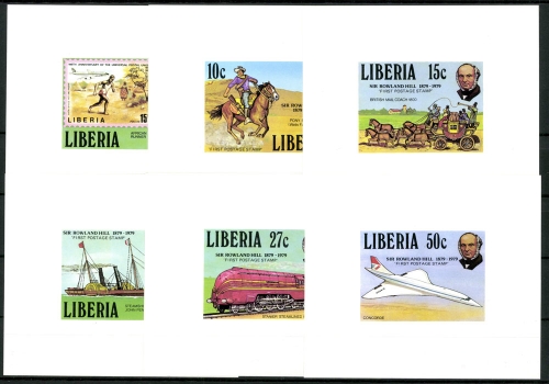 Liberia, MiNr. 1098-1103 B Blöcke, postfrisch