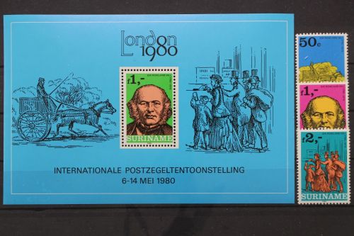 Surinam, MiNr. 901-903, Block 14, postfrisch