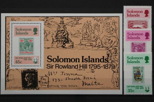 Salomoninseln, MiNr. 381-383, Block 6, postfrisch