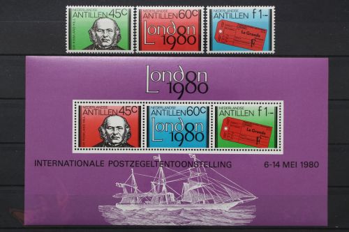 Niederl. Antillen, MiNr. 419-421, Block 13, postfrisch