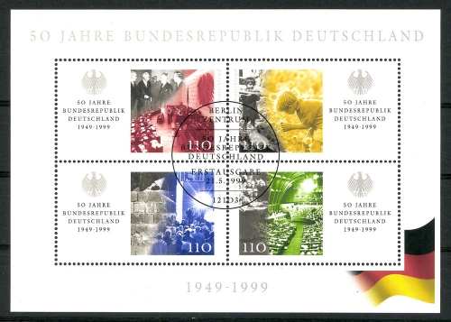 Deutschland (BRD), MiNr. Block 49 PLF I, ESST