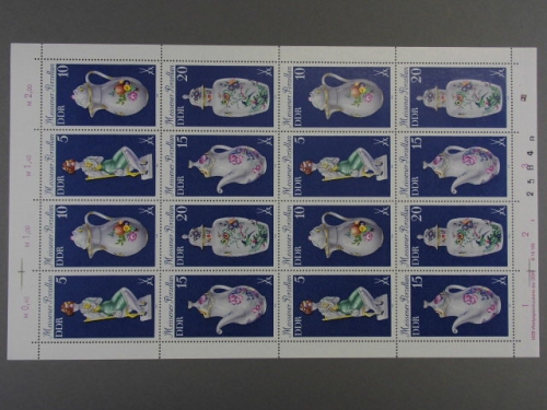 DDR, MiNr. 2464-2467 Kleinbogen I, Formnummer II, postfrisch