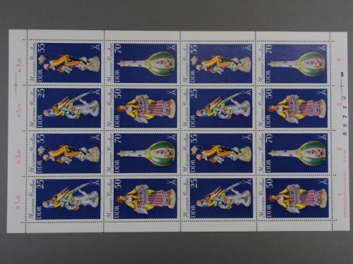 DDR, MiNr. 2468-2471 Kleinbogen, FN 2, postfrisch