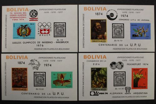 Bolivien, MiNr. Block 44-47, postfrisch