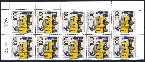 Berlin, MiNr. 878, 10er Bogenteil, postfrisch