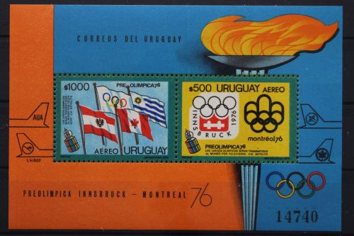 Uruguay, MiNr. Block 25, postfrisch