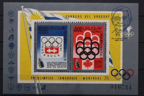 Uruguay, MiNr. Block 24, postfrisch